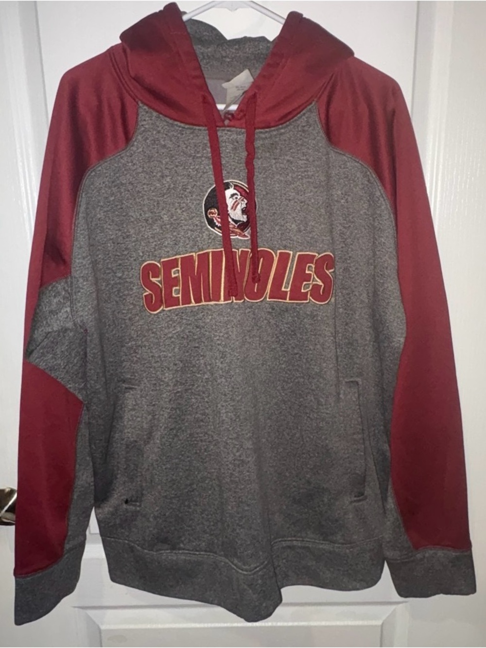 Knights Apparel Pullover Hoodie in Maroon and Gray